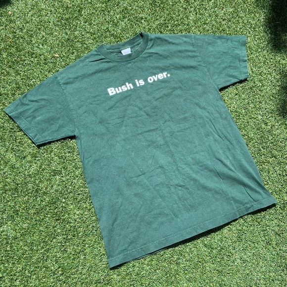 VTG E00’s “Bush is Over” Green Tee - Picture 2 of 5